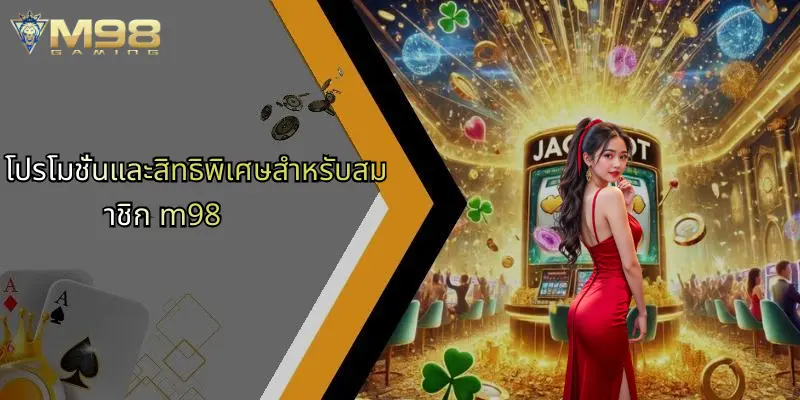 สมัครสมาชิก M98: ประตูสู่ประสบการณ์เดิมพันออนไลน์เต็มรูปแบบ 4 โปรโมชั่นและสิทธิพิเศษสำหรับสมาชิก m98